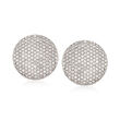 8.90 ct. t.w. Diamond Circle Earrings in 18kt White Gold