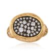 C. 1990 Vintage .67 ct. t.w. Diamond Oval Ring in 14kt Yellow Gold