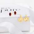 1.00 ct. t.w. Garnet Stud Earrings in 14kt Yellow Gold
