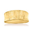 Italian 14kt Yellow Gold Concave Ring