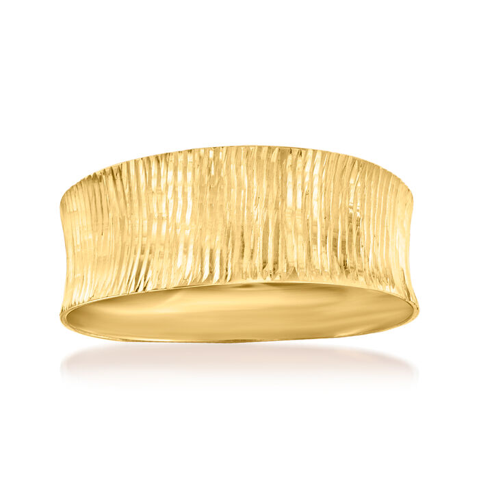 Italian 14kt Yellow Gold Concave Ring