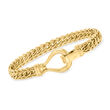 18kt Gold Over Sterling Cestina-Link Bracelet