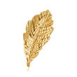 14kt Yellow Gold Leaf Pin