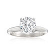 1.71 Carat Certified Diamond Solitaire Ring in 14kt White Gold
