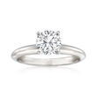 14kt White Gold Four-Prong Engagement Ring Setting