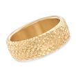 Italian Andiamo 14kt Yellow Gold Basketweave Bangle Bracelet