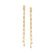 14kt Yellow Gold Lumachina-Chain Drop Earrings