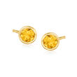 .20 ct. t.w. Citrine Stud Earrings in 14kt Yellow Gold