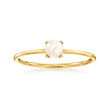 4mm Cultured Pearl Ring in 14kt Yellow Gold
