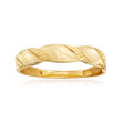14kt Yellow Gold Swirl-Top Ring