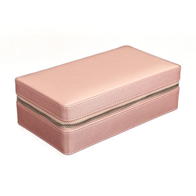 Brouk & Co. &quot;Madison&quot; Pink Faux Leather Jewelry Case