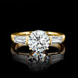 2.50 ct. t.w. Lab-Grown Diamond Three-Stone Ring in 14kt Yellow Gold