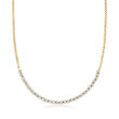 1.00 ct. t.w. Diamond Half-Tennis Necklace in 14kt Yellow Gold