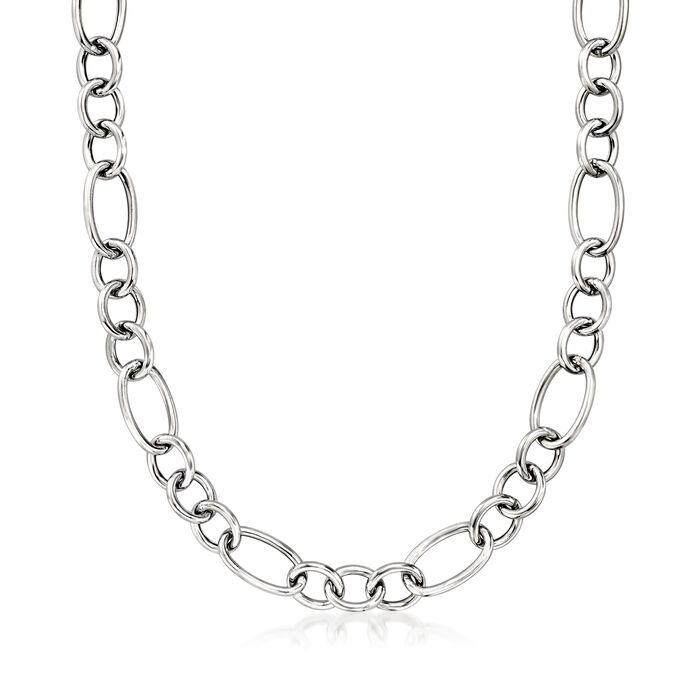 Italian Sterling Silver Multi-Link Necklace
