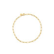 Italian 14kt Yellow Gold Paper Clip Link Anklet