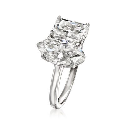 3.40 ct. t.w. Moissanite Toi et Moi Ring in Sterling Silver