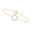 .15 ct. t.w. Diamond Circle Bracelet in 10kt Yellow Gold