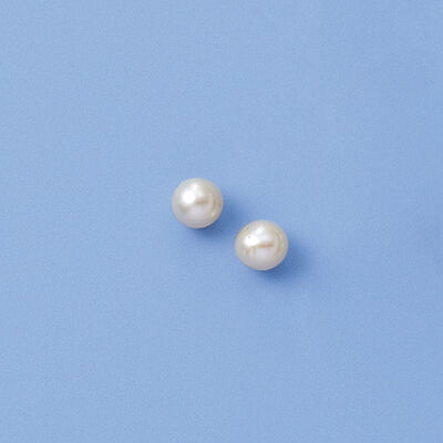 Child's 4.5mm Cultured Pearl Stud Earrings in 14kt Yellow Gold