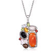 5.38 ct. t.w. Multi-Gemstone Pendant Necklace in Sterling Silver