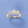 2.00 ct. t.w. CZ Ring in 14kt Yellow Gold