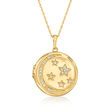 .10 ct. t.w. Diamond Celestial Locket Necklace in 14kt Yellow Gold
