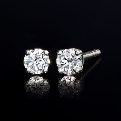 .33 ct. t.w. Lab-Grown Diamond Stud Earrings in Sterling Silver