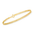 Italian 18kt Yellow Gold Infinity-Link Bracelet