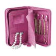 French Rose Microsuede Travel Jewelry Case