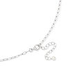 4-7mm Graduated Cultured Pearl Curved-Bar Paper Clip Necklace in Sterling Silver