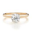 1.00 Carat Diamond Solitaire Ring in 14kt Two-Tone Gold