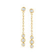 .25 ct. t.w. Bezel-Set Diamond Drop Earrings in 14kt Yellow Gold