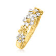 14kt Two-Tone Gold Flower Ring