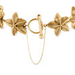 C. 1980 Vintage 14kt Yellow Gold Starfish Bracelet