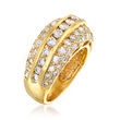 C. 1980 Vintage 2.00 ct. t.w. Diamond Fashion Ring in 14kt Yellow Gold