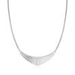 Charles Garnier &quot;Cleopatra&quot; Sterling Silver Small Bib Necklace