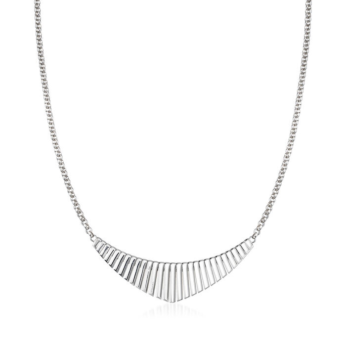 Charles Garnier &quot;Cleopatra&quot; Sterling Silver Small Bib Necklace