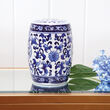 Blue Chinoiserie Porcelain Mini Garden Stool