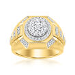 Men's 1.00 ct. t.w. Diamond Ring in 14kt Yellow Gold