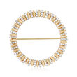 1.00 ct. t.w. Diamond Circle Pin in 14kt Yellow Gold