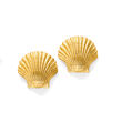 14kt Yellow Gold Seashell Earrings
