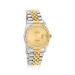 Pre-Owned Rolex Datejust Men's 36mm Automatic Stainless Steel and 18kt Yellow Gold Watch