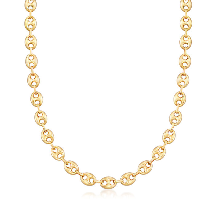 Italian 14kt Yellow Gold Marine-Link Chain Necklace