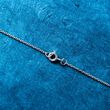 6mm Sterling Silver Adjustable Bead Station Necklace