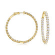 10.00 ct. t.w. Lab-Grown Diamond Inside-Outside Hoop Earrings in 14kt Yellow Gold