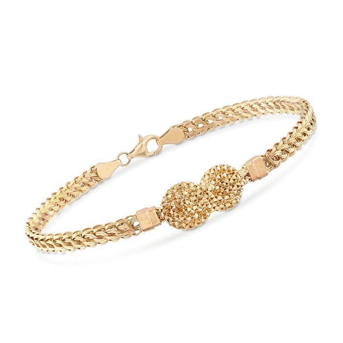 14kt Yellow Gold Infinity Knot Bracelet