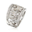 C. 1990 Vintage .75 ct. t.w. Diamond Butterfly Ring in 18kt White Gold