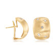 Mazza 14kt Yellow Gold Earrings with Star Diamond Accents
