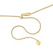 Italian 1mm 18kt Gold Over Sterling Adjustable Snake-Chain Necklace