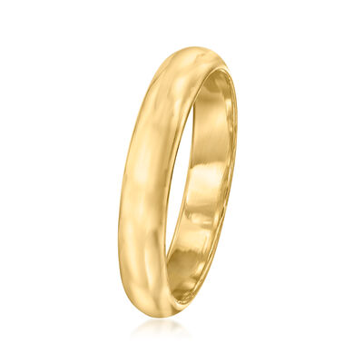 4mm 18kt Yellow Gold Domed Ring