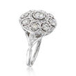 C. 2000 Vintage .93 ct. t.w. Diamond Ring in 14kt White Gold